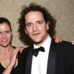 Ally Sheedy and David Lansbury celebrating the opening night of the Broadway revival of Hedda Gabler at the Roosevelt Hotel on October 3, 2001