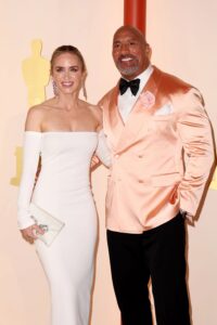 Dwayne Johnson and his wife Lauren Hashian