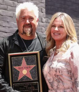 Guy Fieri was accompanied by his wife Lori for his Hollywood Walk of Fame ceremony