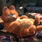Garfield in a still from the 2004 movie, Garfield