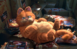 Garfield in a still from the 2004 movie, Garfield