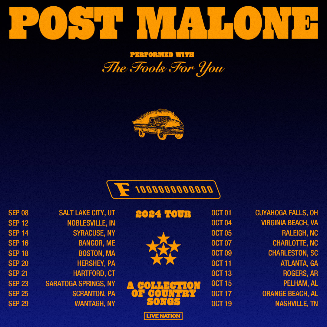 Post's tour of the same name will kick off on September 8 in Salt Lake City, Utah, and run for 21 dates