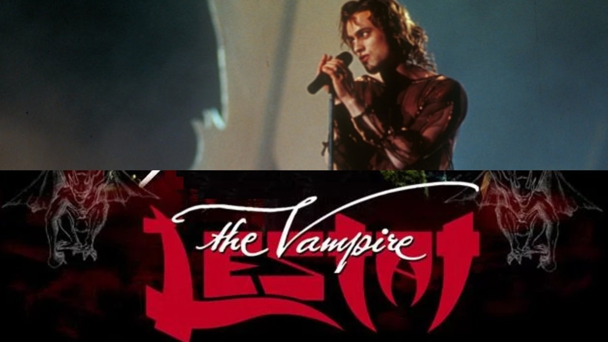 The Vampire Lestat rock band in The Queen of the Damned film, with Stuart Townsend as Lestat.