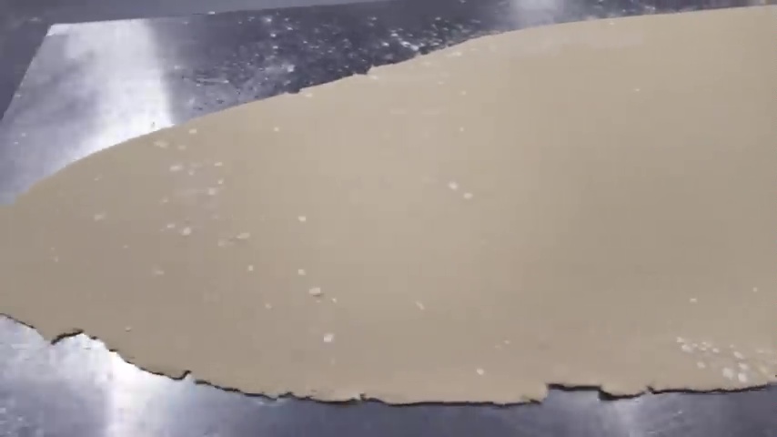 The pastry is rolled out and then made into lids and shells