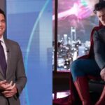 Will Reeve on ABC News (L) and David Corenswet as Superman (R)