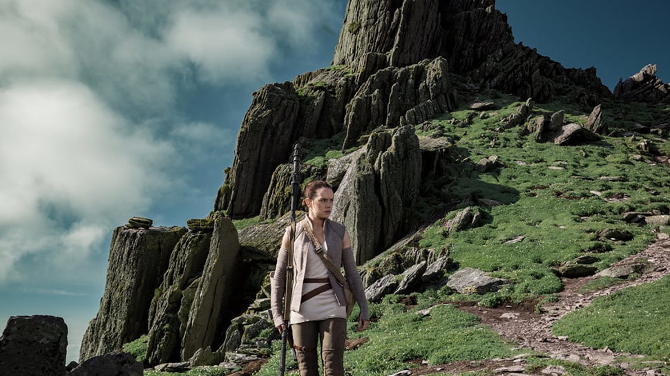 Rey walks on Ahch-To's green land in The Last Jedi, could Ahch-To be Qimir's Unknown planet on The Acolyte?