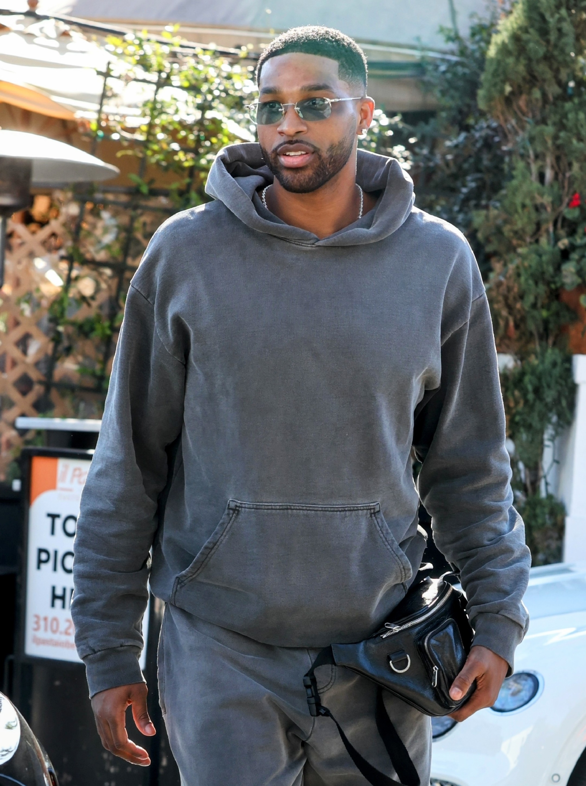 Above, Tristan Thompson spotted in Los Angeles, California in 2023