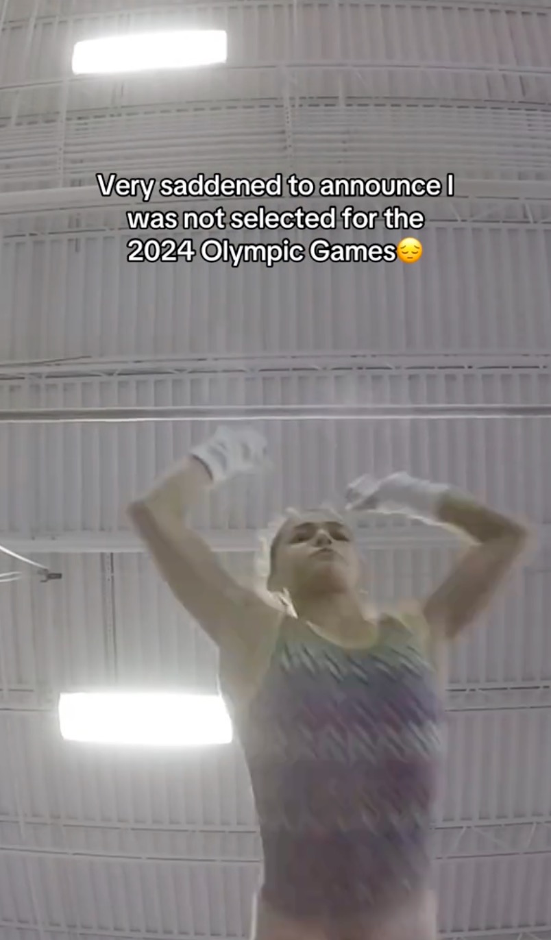 The gymnast shared a hilarious series of fails