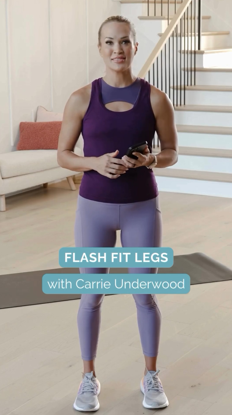 Carrie Underwood recently showed off her toned body in a preview for her fitness app