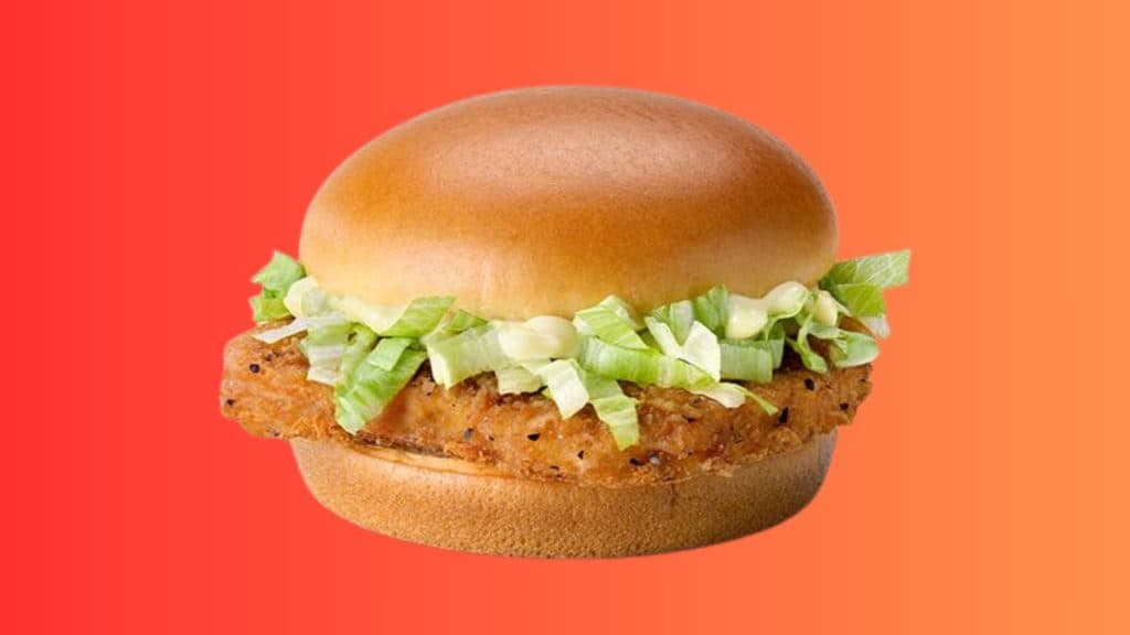 McDonald's fried chicken burger