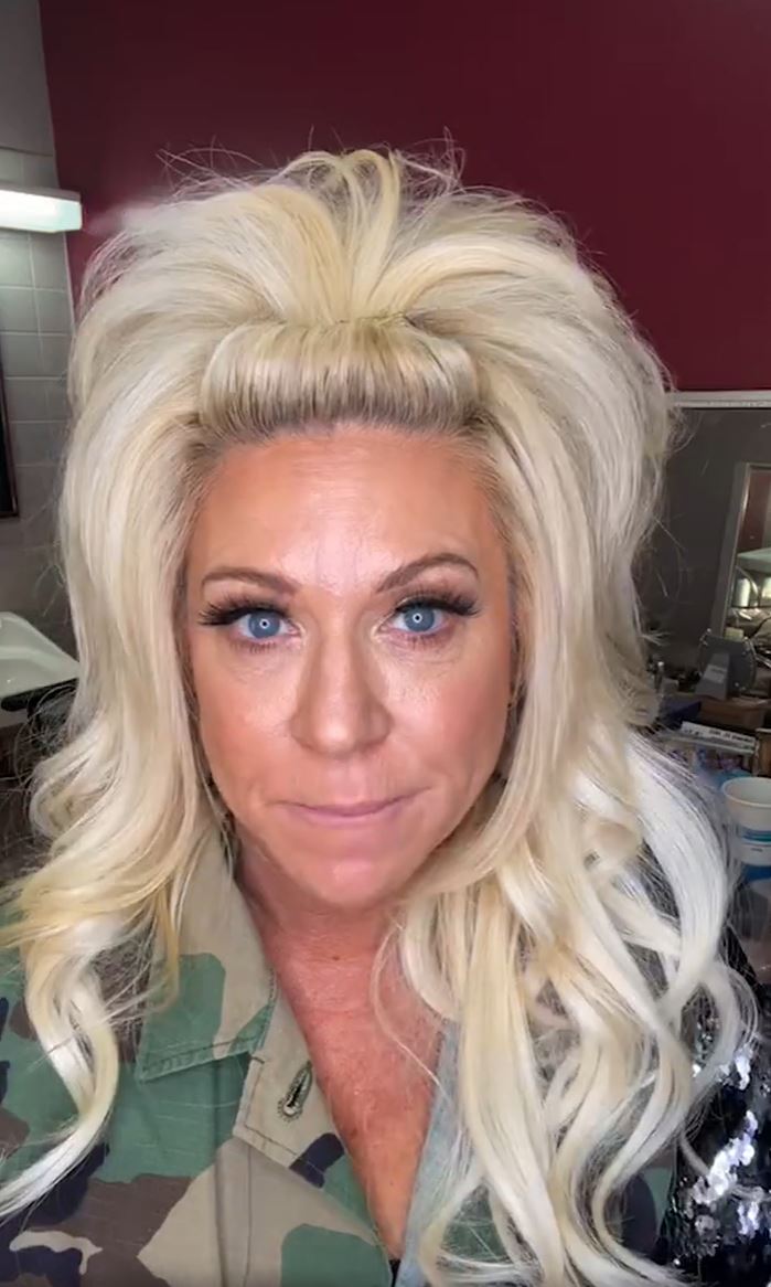 Theresa Caputo shares many selfies on social media to show off her poofy blond hair