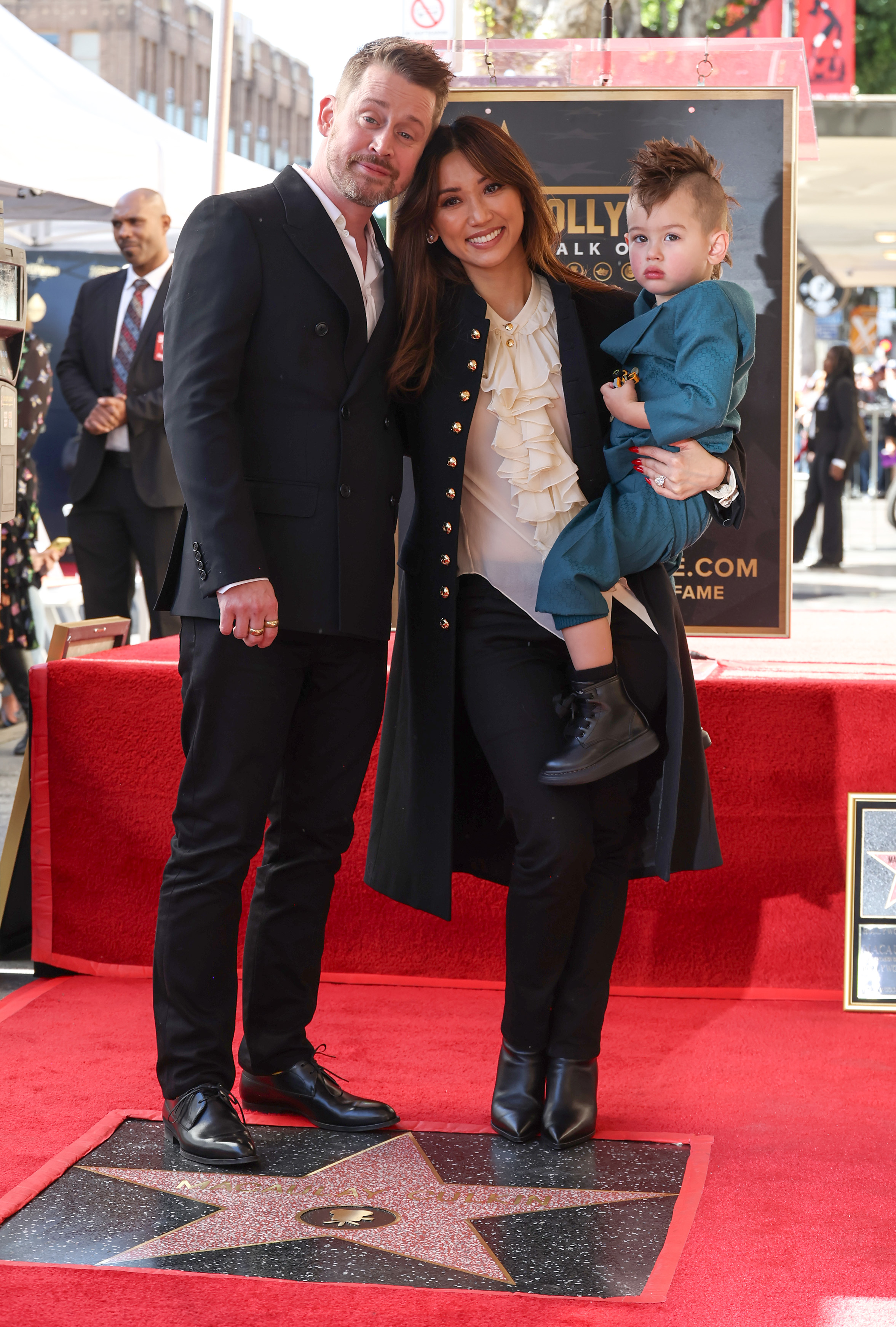 Brenda shares her two sons with her fiancee, Macaulay Culkin, who she supported her at his Walk of Fame ceremony in December 2023