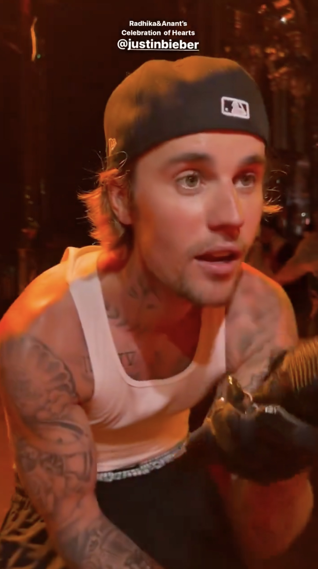 Several point-of-views were shared all over social media of Justin Bieber singing his hit songs