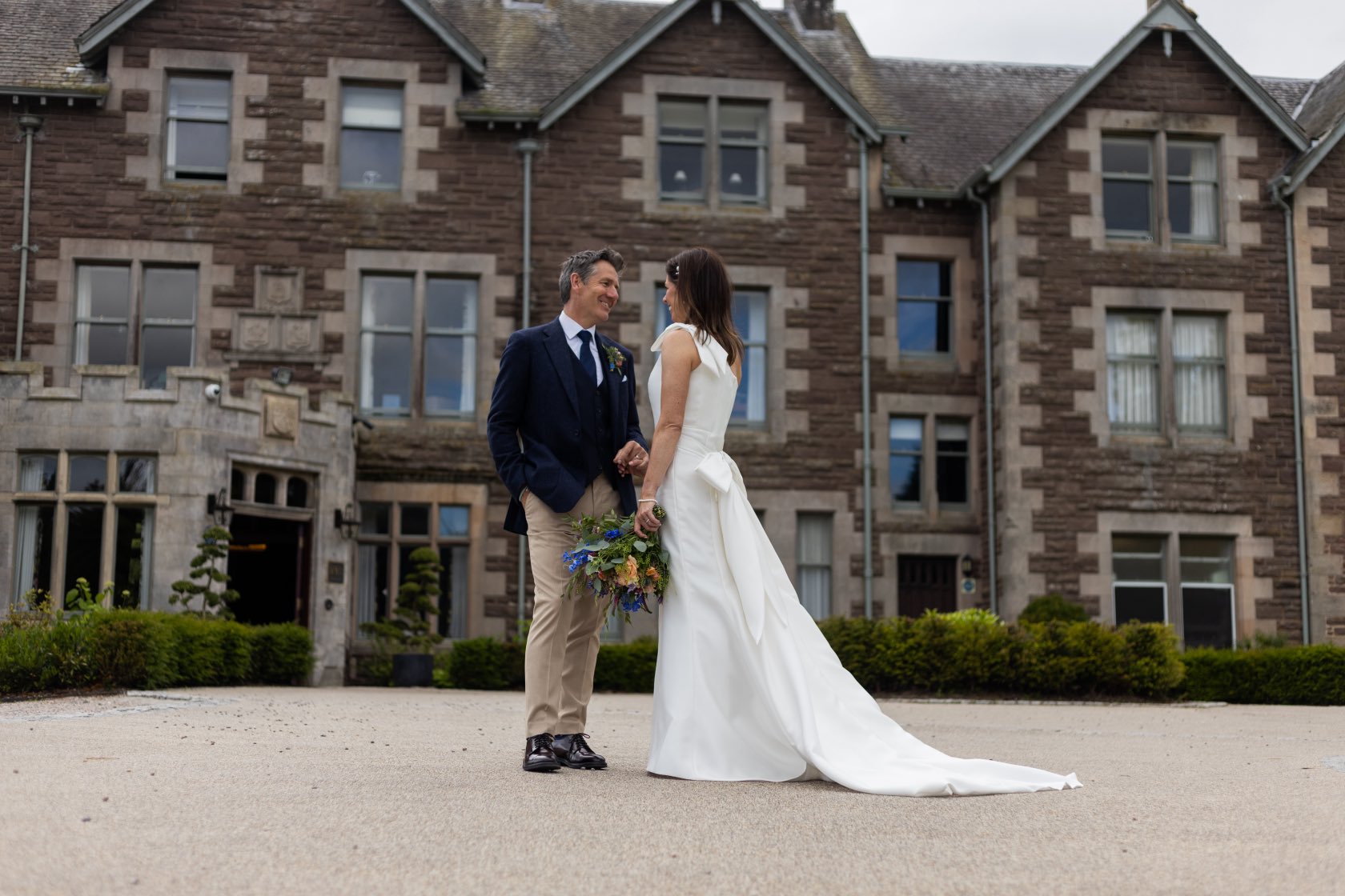 The happy couple marred at Andy Murray’s five-star hotel in Dunblane