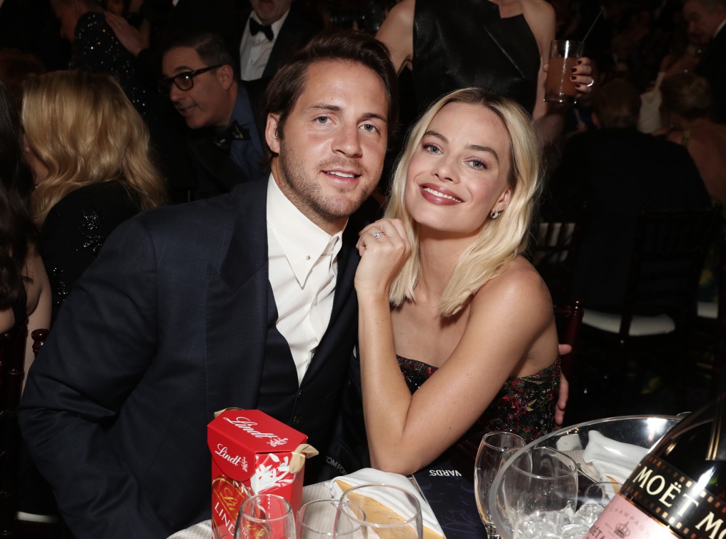 Margot with her husband Tom Ackerley at the 77th Annual Golden Globe Awards