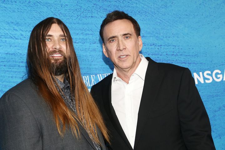 Nicolas Cage and son Weston Cage Coppola in 2022.