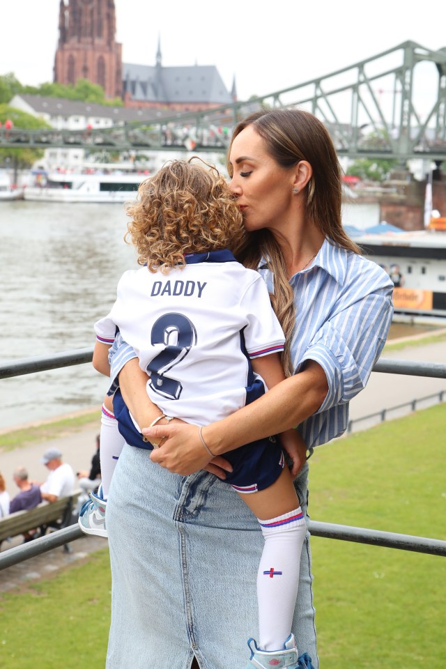 Lauryn and Kairo while they were out in Germany to support England