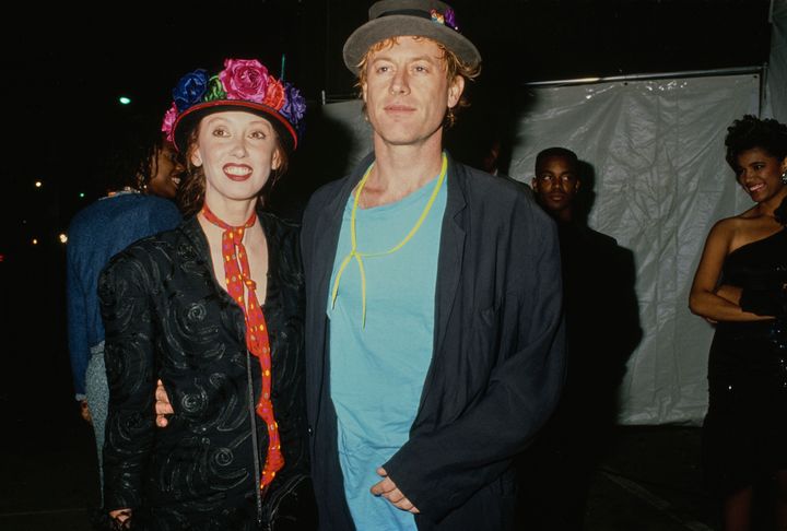 Duvall and musician Dan Gilroy, her longtime partner, attend a party in Los Angeles in 1989.