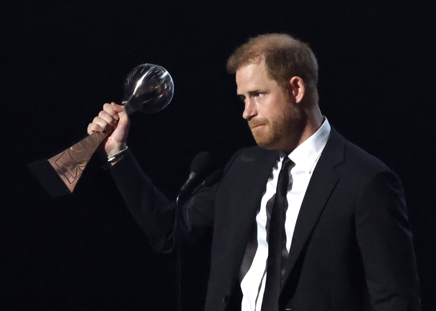 Harry won the Pat Tillman Award for Service for his Invictus Games work