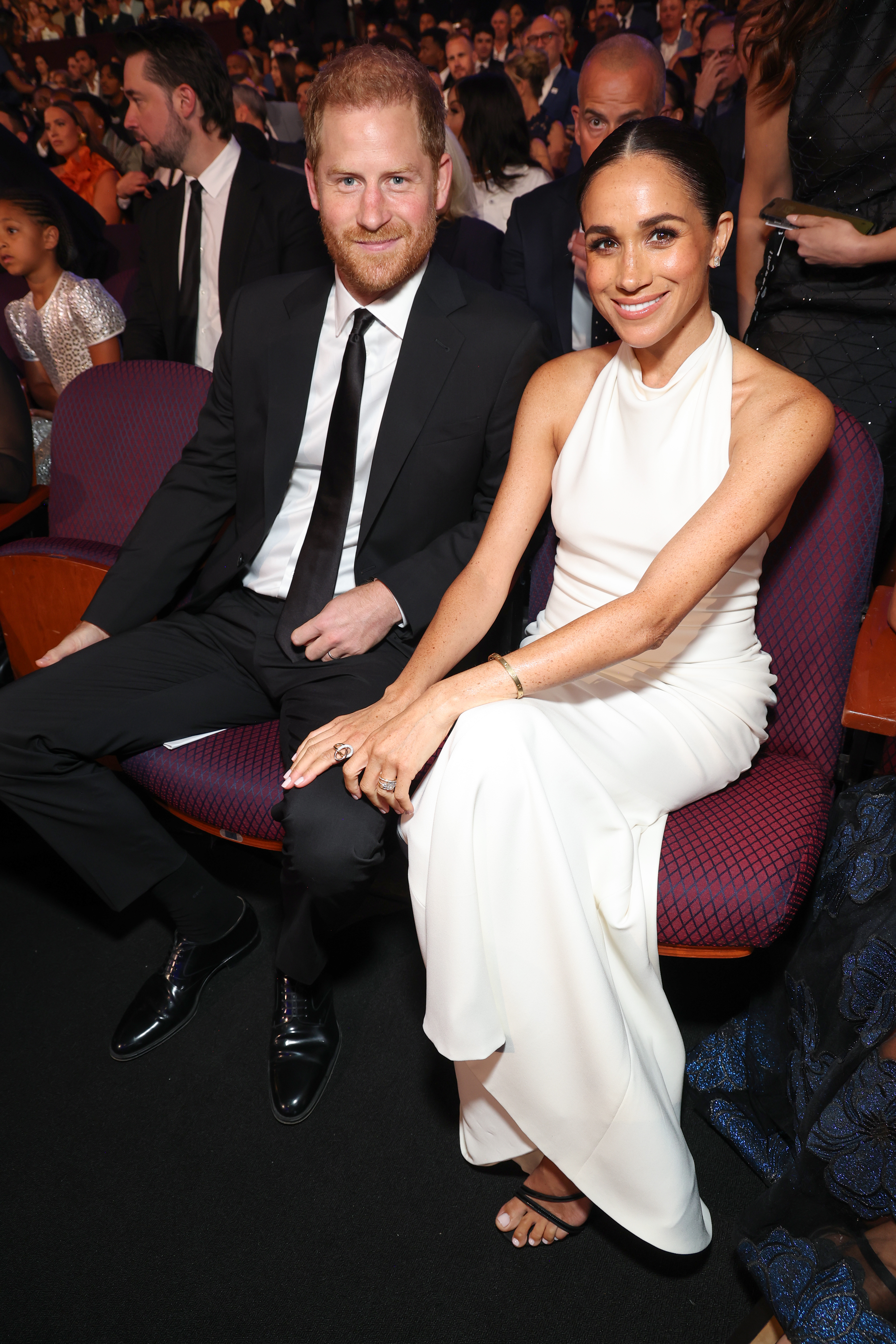 Prince Harry with Meghan Markle at the awards