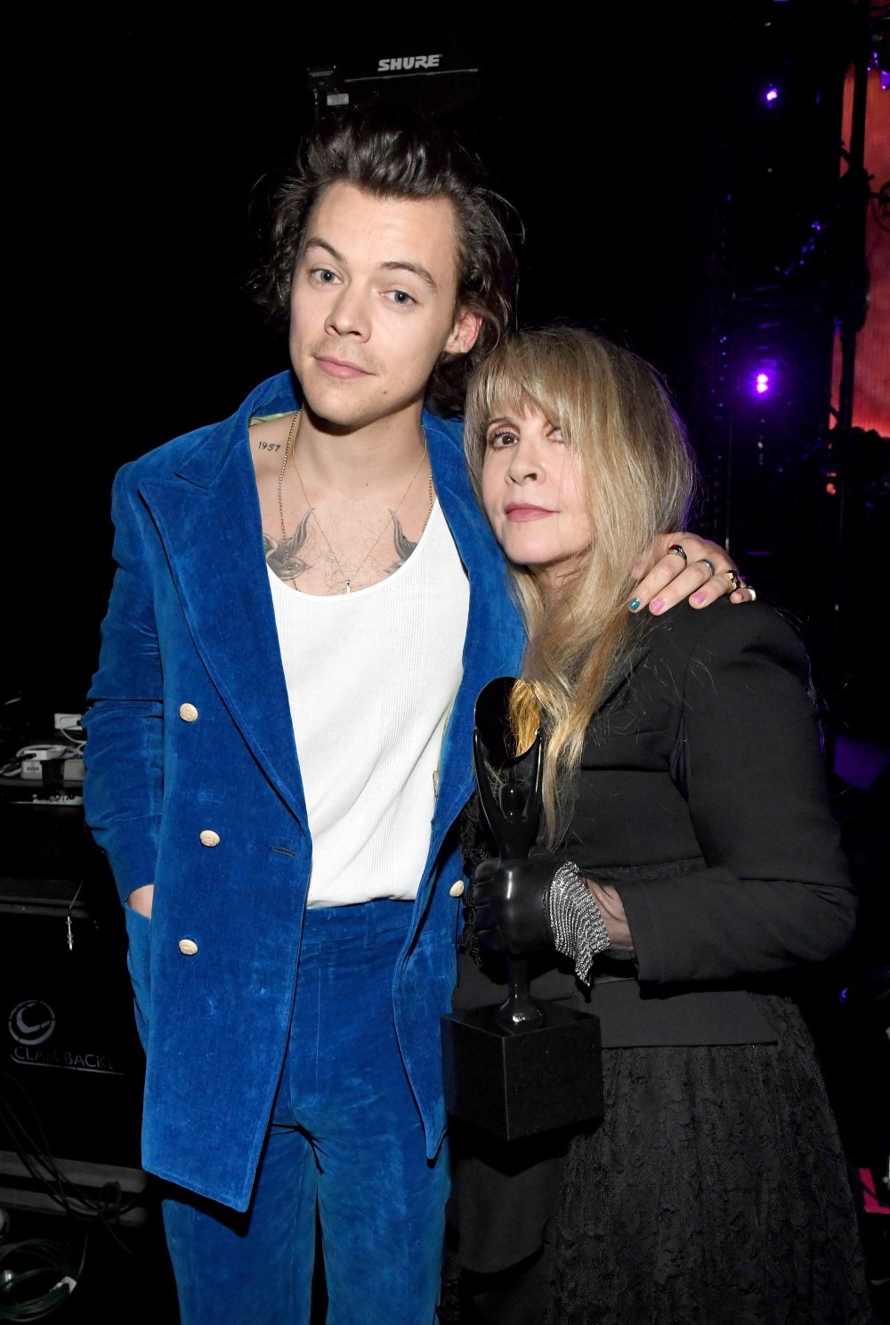 Harry attended Stevie's Rock & Roll Hall Of Fame Induction in New York City in 2019. She has described him as 'the son I never had'