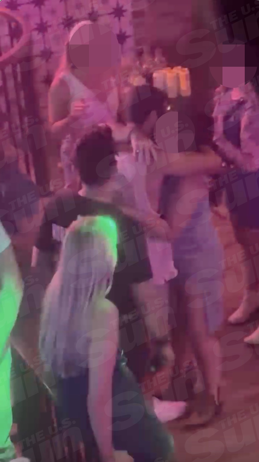 Brendan McLoughlin seen hugging another woman while dancing inside his wife, Miranda Lambert's Nashville establishment