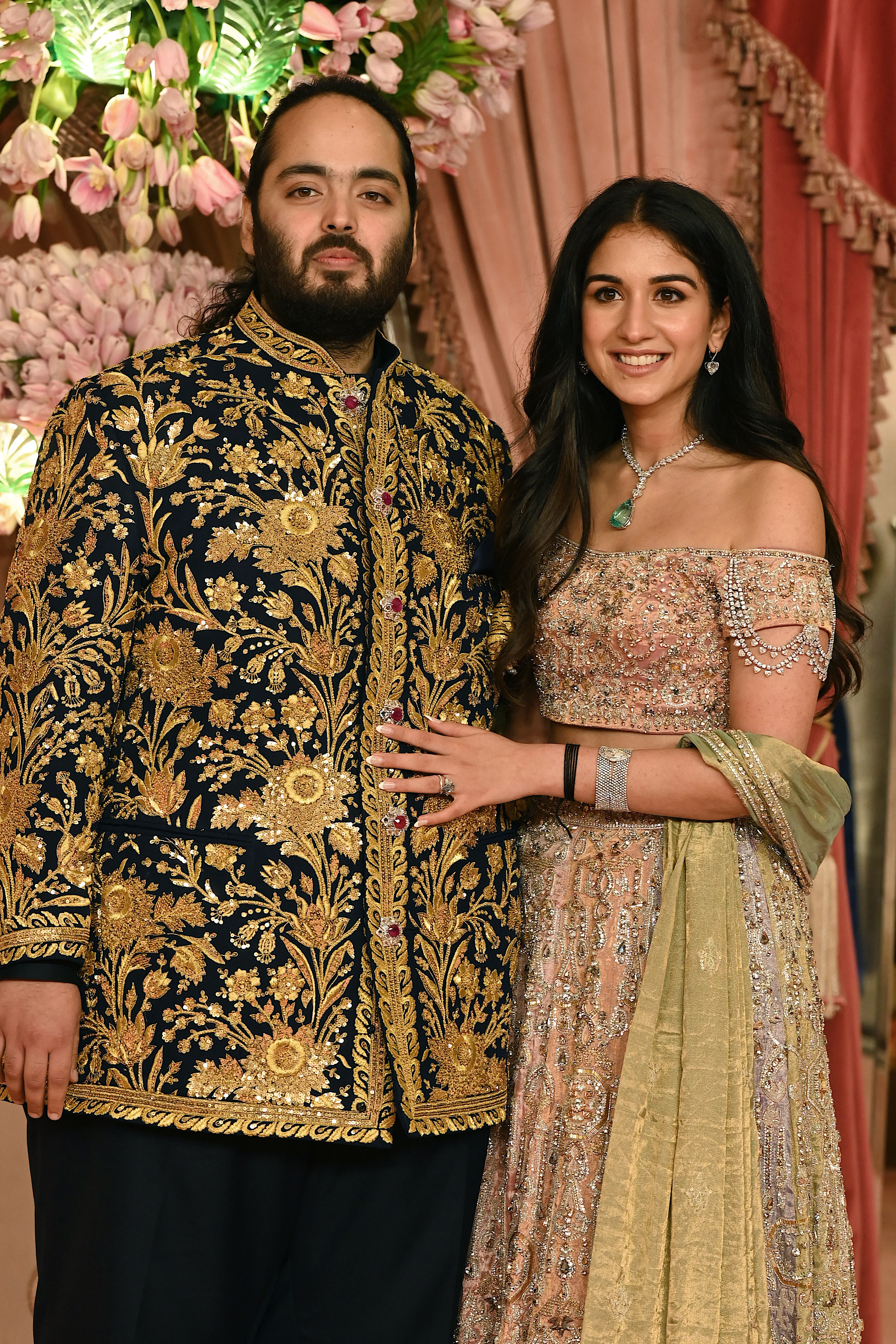 Radhika Merchant (right) is marrying into Asia's most wealthy family