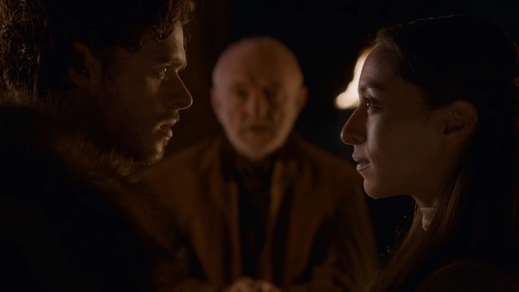 Robb and Talisa exchange wedding vows on Game of Thrones 