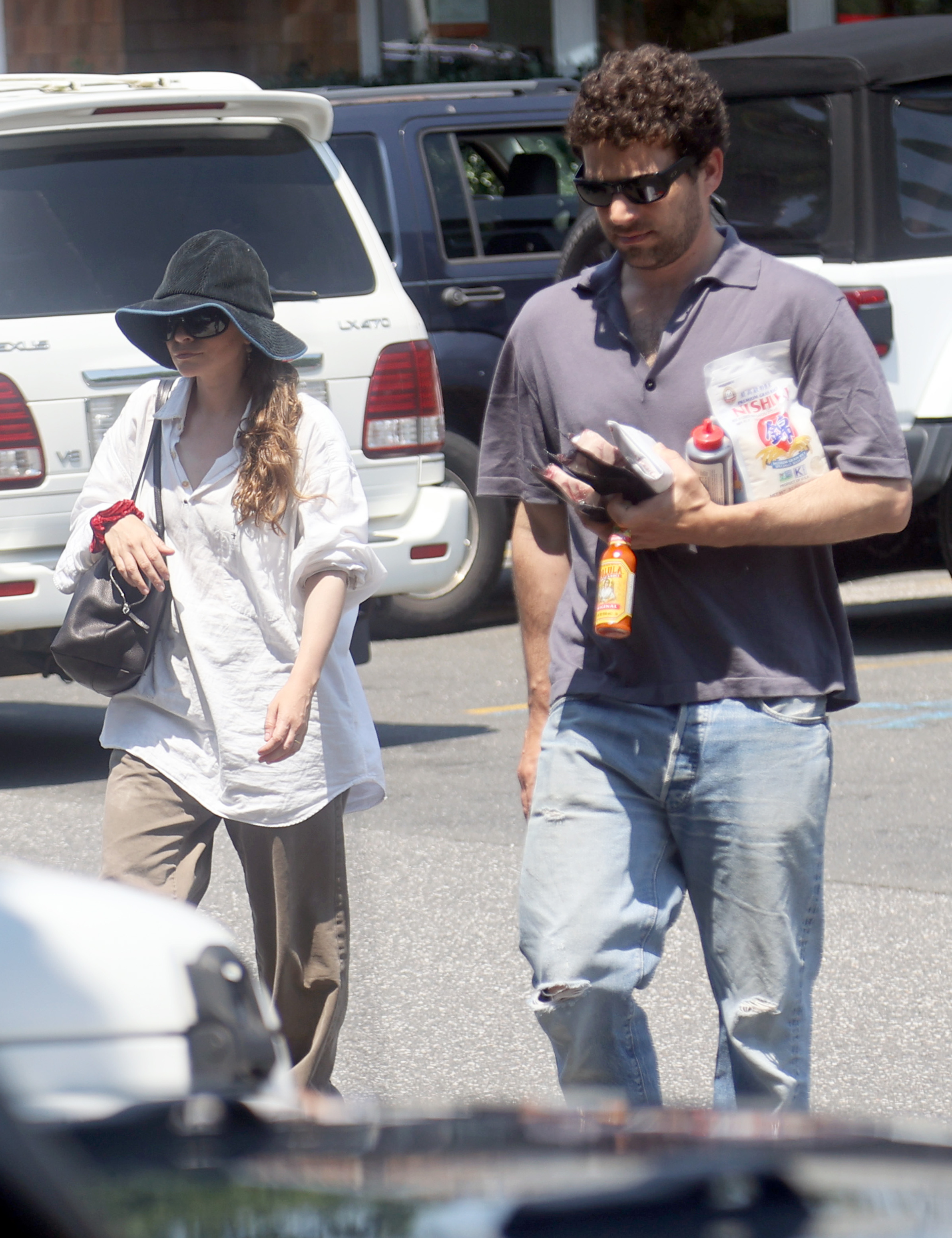 Former movie star Ashley Olsen and her husband Louis Eisner out and about in New York