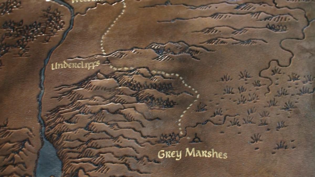 The Rings of Power map reveals the Grey Marshes of Middle-earth