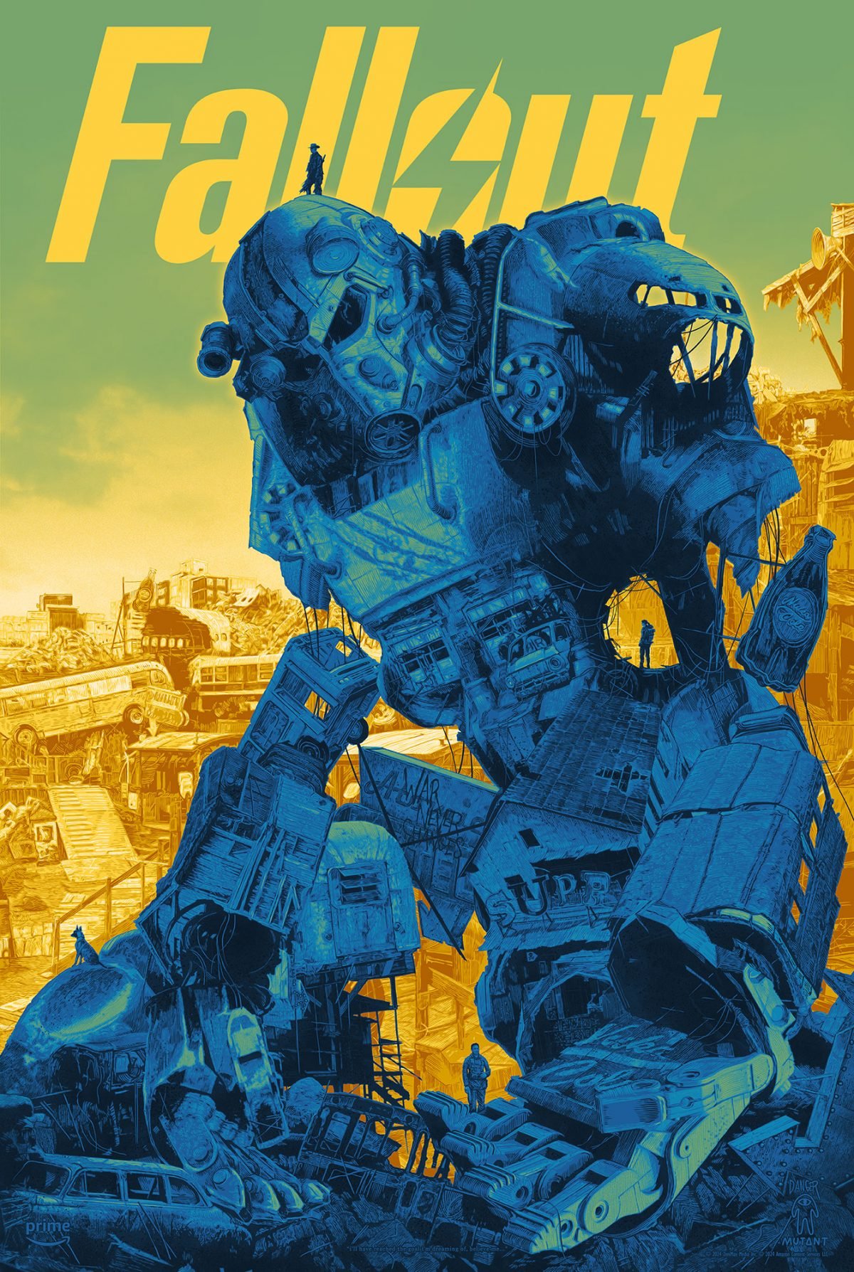 Mutant Fallout Series Poster by Danie Danger SDCC Exclusive Limited Edition Variant