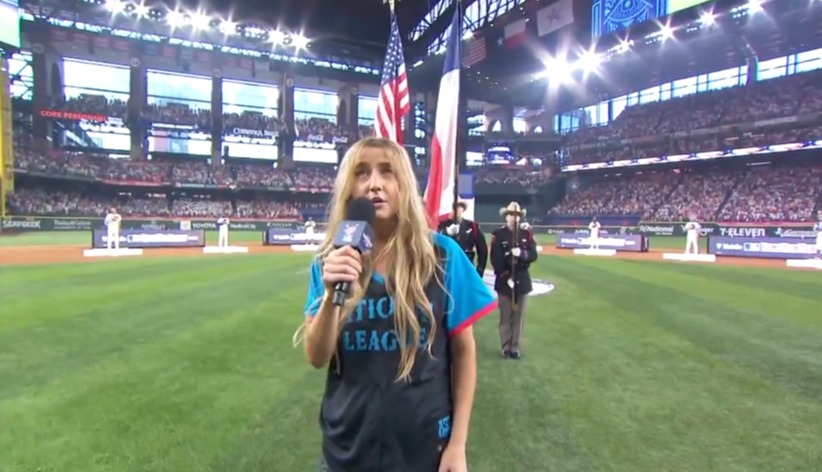 Ingrid Andress was tapped to perform the National Anthem during the Home Run Derby in Arlington, Texas on Monday and was mercilessly mocked for her rendition