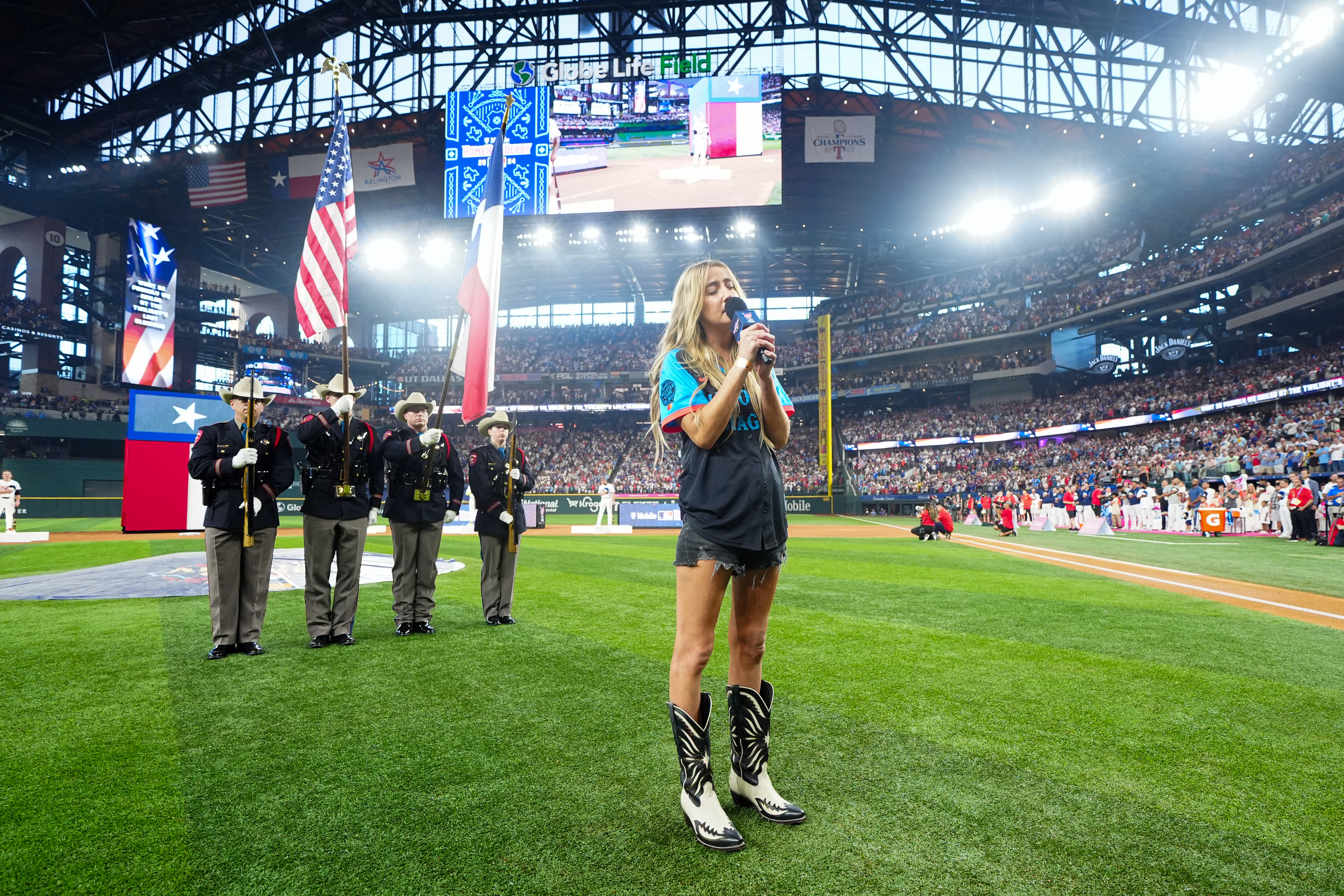 After Ingrid Andress performed the National Anthem at the Home Run Derby, she apologized and confessed the she was drunk at the time