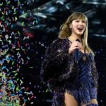 Taylor Swift performs during the European leg of her Eras Tour at Johan Cruijff Arena on July 4, 2024, in Amsterdam, Netherlands.