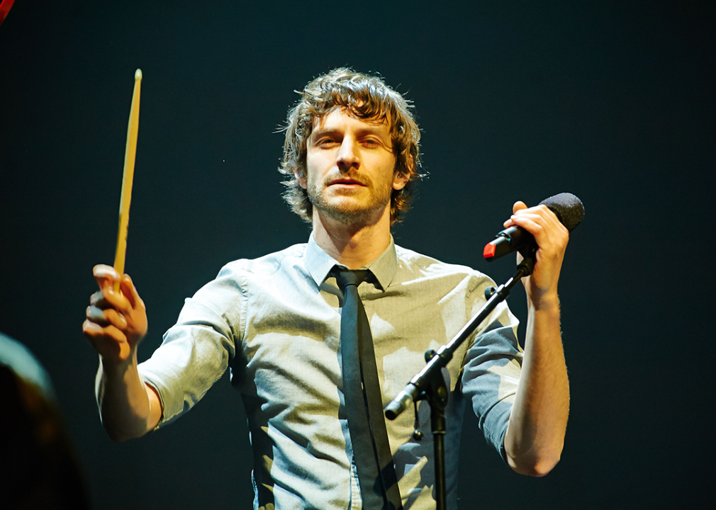 Gotye performs on stage at Manchester Apollo.