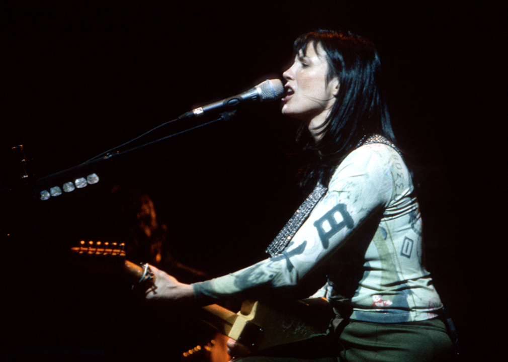 Meredith Brooks performs at Roskilde Festival.