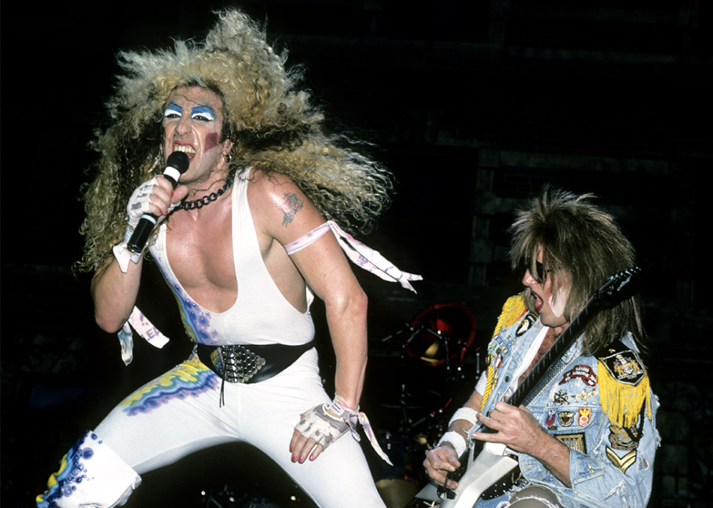 Dee Snider and Jay French performing onstage.