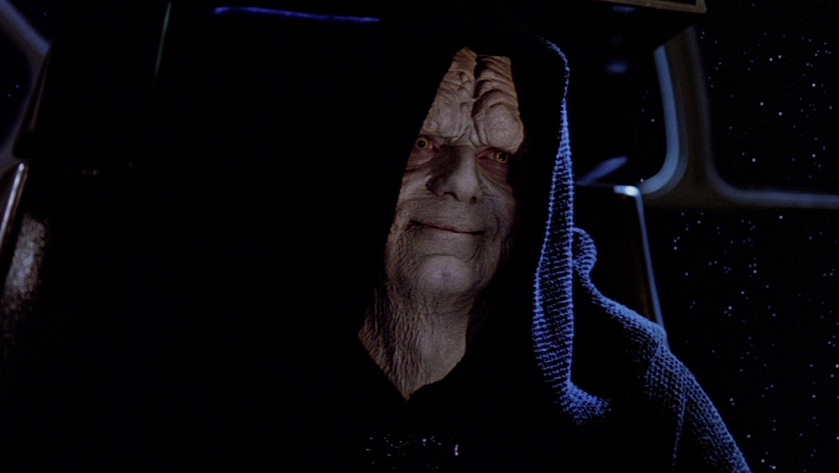 Ian McDiarmid as Emperor Palpatine in Star Wars.