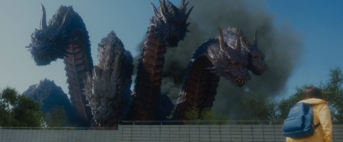 A many-headed dragon kaiju. 