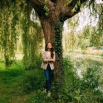 Princess of Wales, Kate Middleton, poses next to a tree, at her Windsor residence, June 14, 2024, in Windsor, Berkshire (UK).