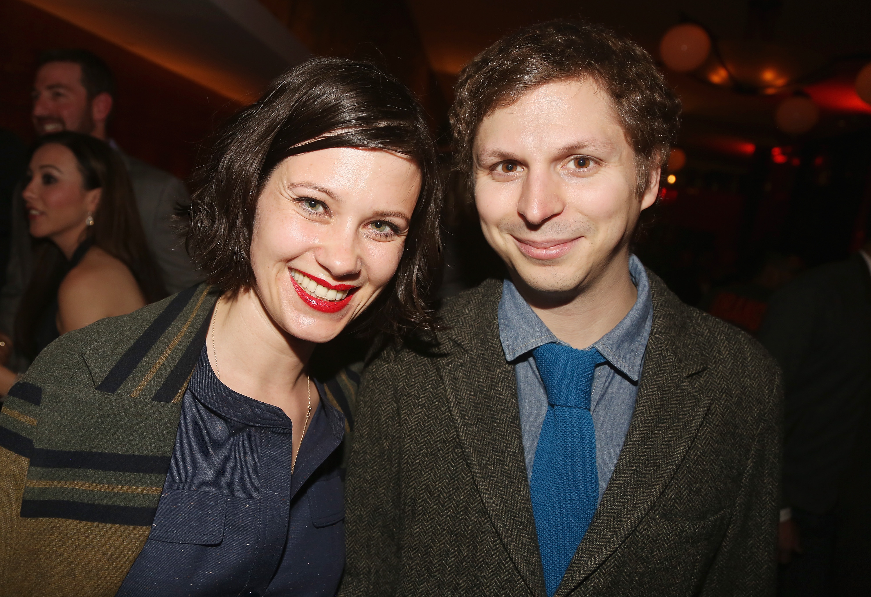 Michael Cera and his wife Nadine in March 2018