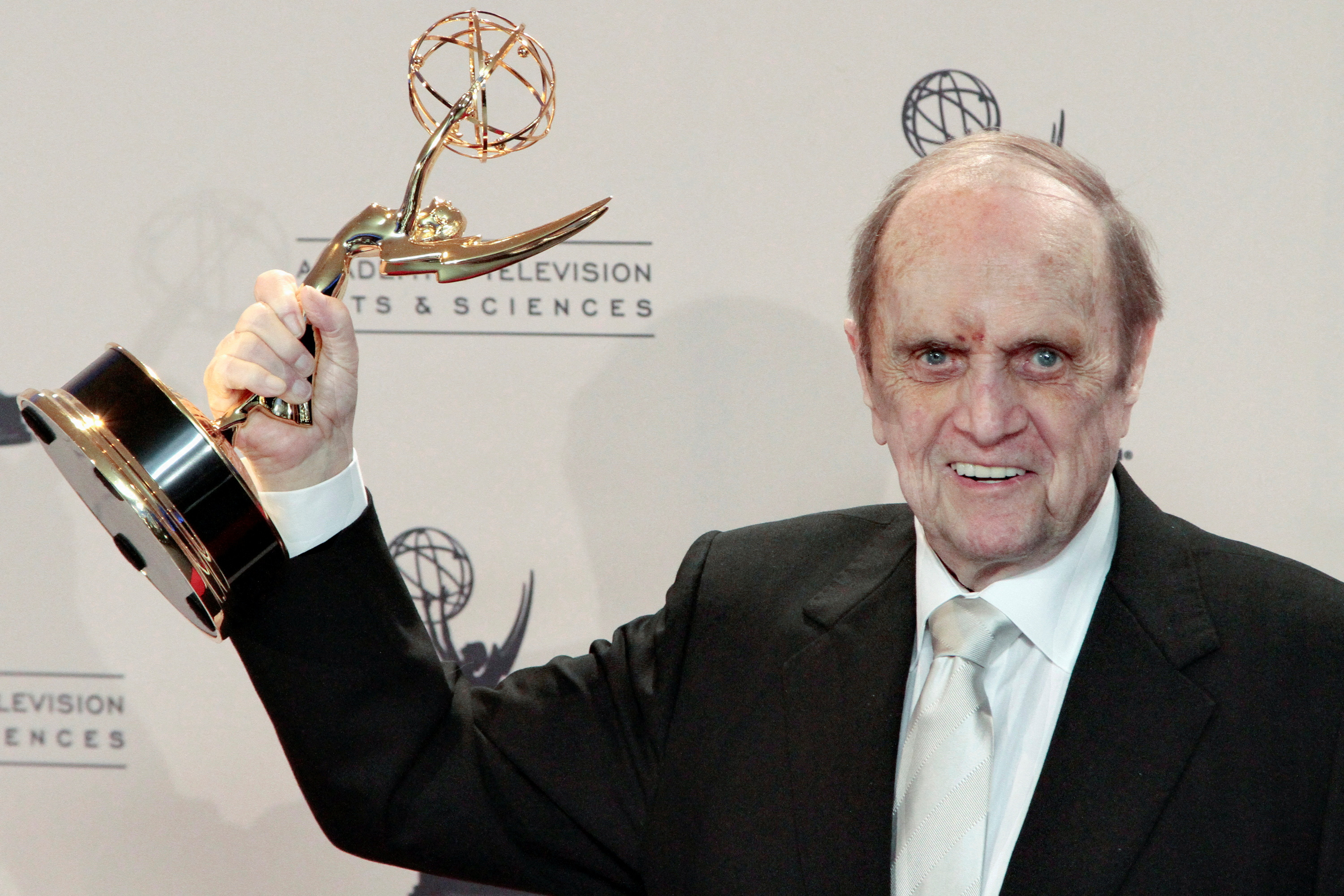 Bob Newhart at the 2013 Emmy Awards in Los Angeles, California, after he won for outstanding guest actor in a comedy series for The Big Bang Theory