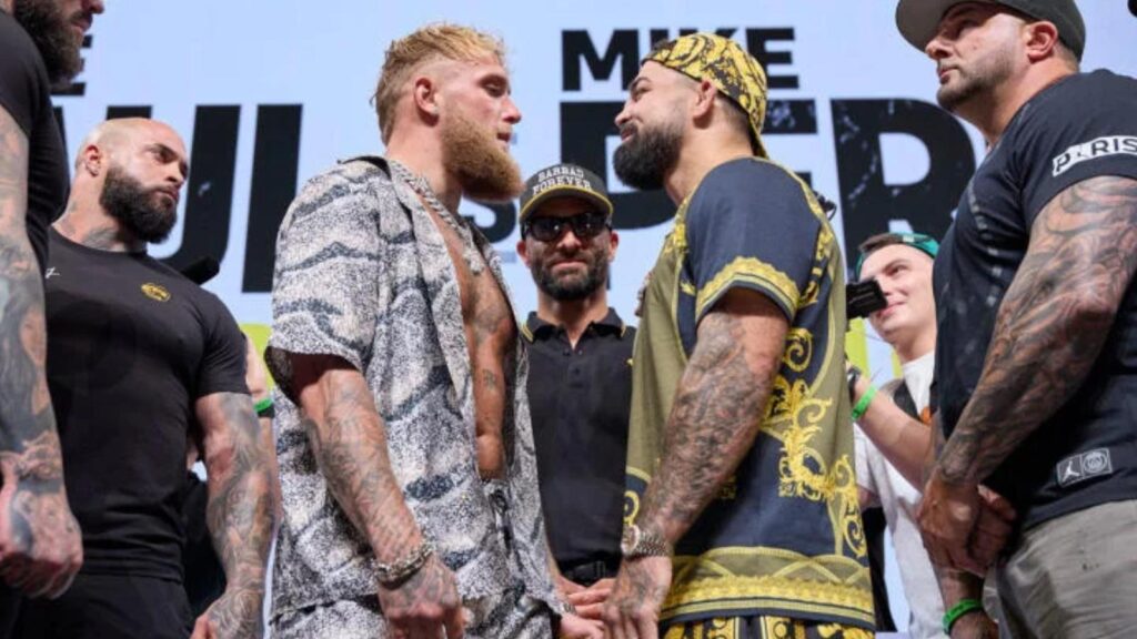 jake paul vs mike perry face off
