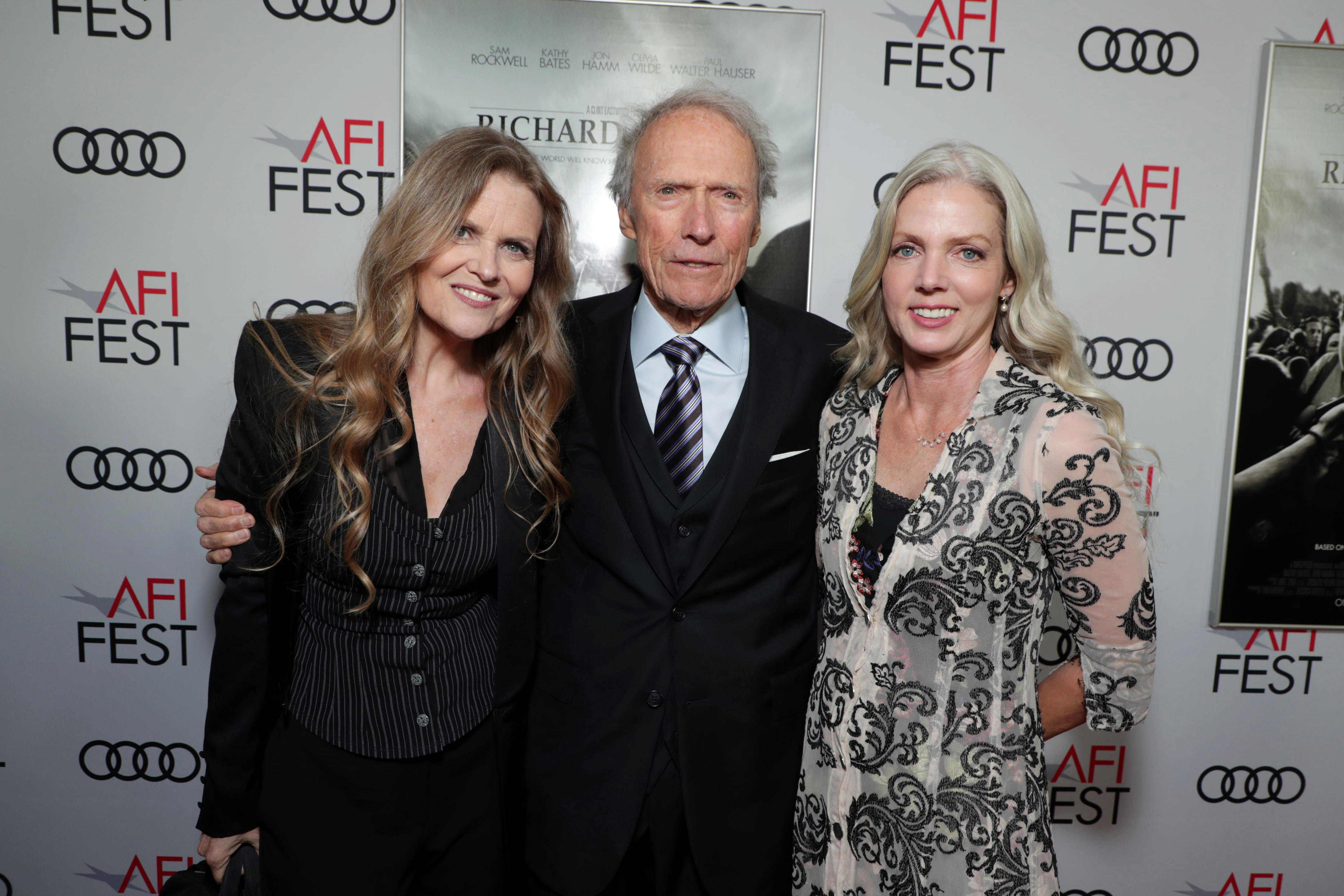 Clint Eastwood and Christina Sandera at the Warner Bros. Pictures premiere of Richard Jewell at AFI Fest 2019