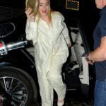 Adele was snapped arriving at celebrity hotspot Chiltern Firehouse