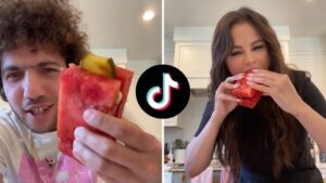 Benny Blanco makes Selena Gomez try watermelon pickle sandwich in viral TikTok