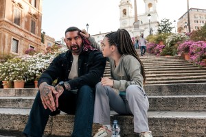 Dave Bautista and Chloe Coleman in 'My Spy The Eternal City'

