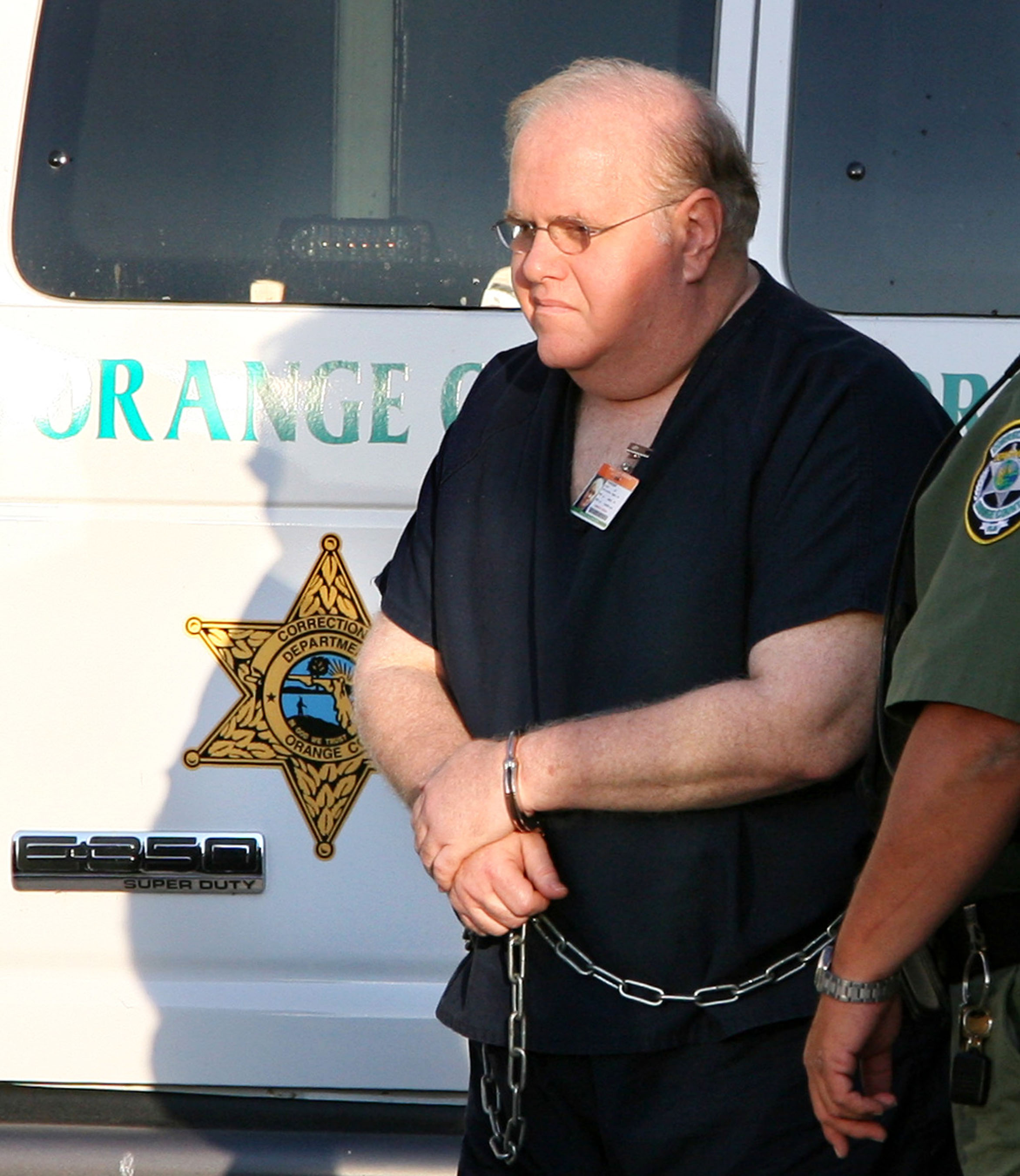 Lou Pearlman in prison clothes as he serves his time for a number of charges