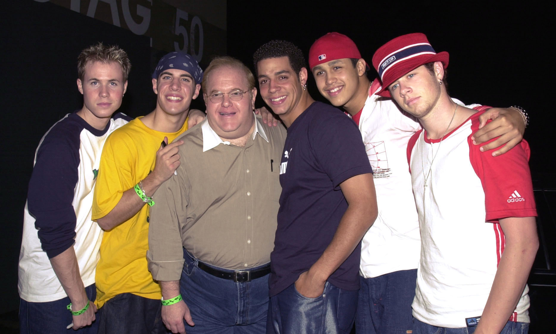 Lou Pearlman with O-Town in 2001