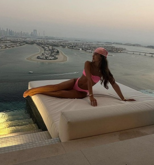 She even managed to stay in the lavish five-star Atlantis The Royal Hotel in Dubai